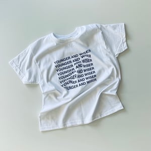 Younger And Wiser T-shirt in White