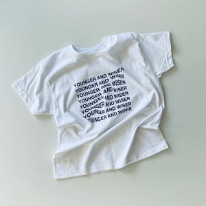 Image of Younger And Wiser T-shirt in White
