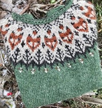 Image 2 of Into the wild - Icelandic wool sweater - Lemongrass - Ready to ship