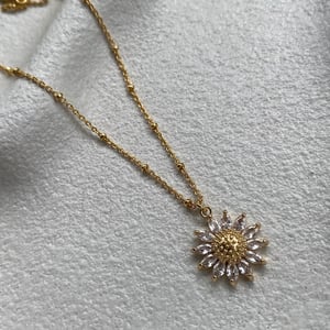 Image of SUNFLOWER CHAIN NECKLACE