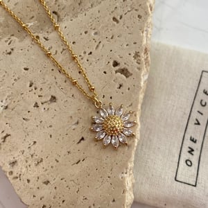 Image of SUNFLOWER CHAIN NECKLACE