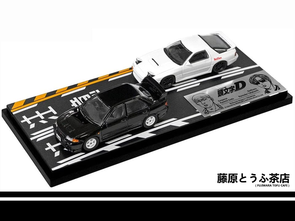 1:64 Mitsubishi Lancer Evolution 3 & Mazda RX7 FC3S Diecast Model