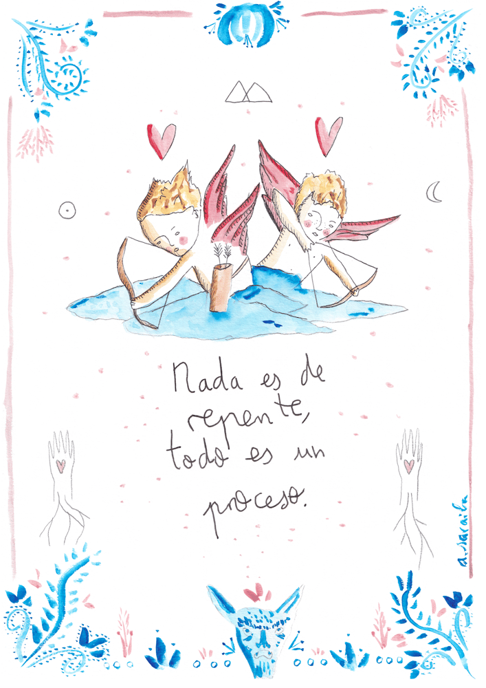 Image of Nada es de repente todo es un proceso.