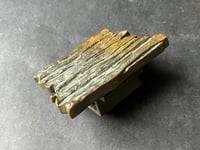 Image 3 of Medium-Sized Bronze Door Handle with Bark or Rock Pattern