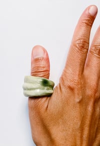 Image 4 of EARTHY GREEN CHUNKY RING