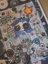 Image 5 of Coraline Art Print Illustration Color. Ooak. Fan Art. Coraline Inspired Artwork.
