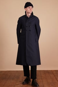 Image 1 of Parisian Coat - Navy wax cotton