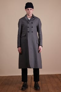 Image 1 of Parisian Coat - Grey stripe