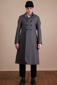 Image 2 of Parisian Coat - Grey stripe