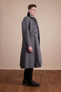 Image 4 of Parisian Coat - Grey stripe