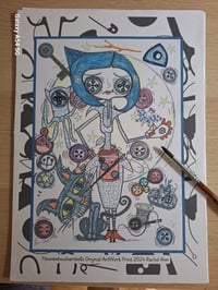 Image 1 of Hand Drawn Coraline Fan Art. Custom-made / othermother mix