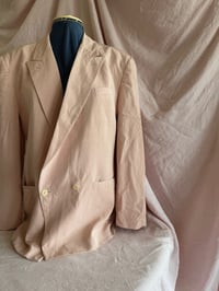 Image 1 of 1980's Pink Silk Jacket by Byblos 