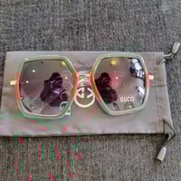Image 1 of Square Logo Glasses