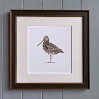 Image 3 of HAND DRAWN SNIPE SIGNED NATURE PRINT