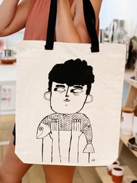 Image 1 of Fresh Fish • Screenprinted Tote Bag