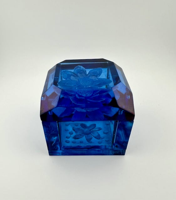 Image of Mini Lucite Boxes- Blue Tones 