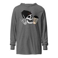 Image 1 of October High with a Side of Skull Roast Hooded Long-Sleeve Tee