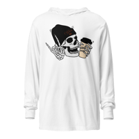 Image 3 of October High with a Side of Skull Roast Hooded Long-Sleeve Tee