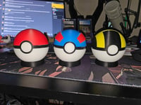 Image 1 of Pokeball - fully functional (comes with small stand)