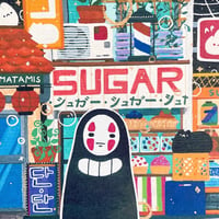 Image 1 of no face x sugar ✿ art print