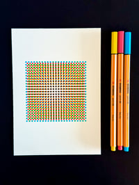 Image 3 of Chromatic Aberration 01  — 5x7" pen plot