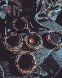 Image 4 of Obsidian scrying wreaths 