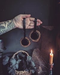 Image 3 of Obsidian scrying wreaths 