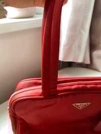 Image 7 of Prada Red Nylon Handbag 