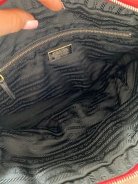 Image 20 of Prada Red Nylon Handbag 