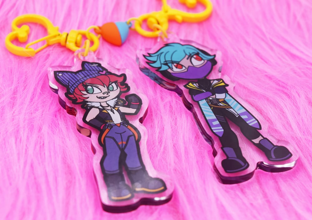 Heartsteel Acrylic Charms