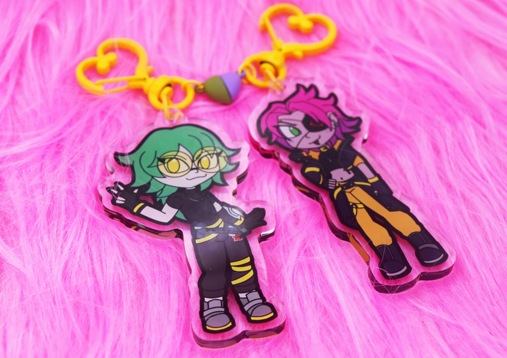 Heartsteel Acrylic Charms