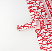 Dr Red Floral Paper