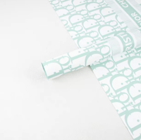 Dr Turquoise Floral Paper 
