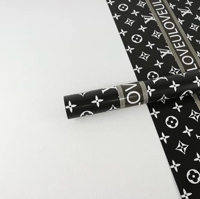 Lv Black Floral Paper