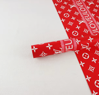 Lv Red Floral Paper 