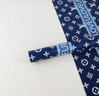 Lv Navy Blue Floral Paper