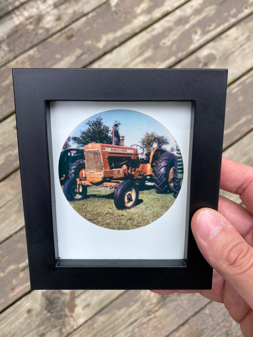 Allis Chalmers D17 Polaroid by Junior (with Frame)