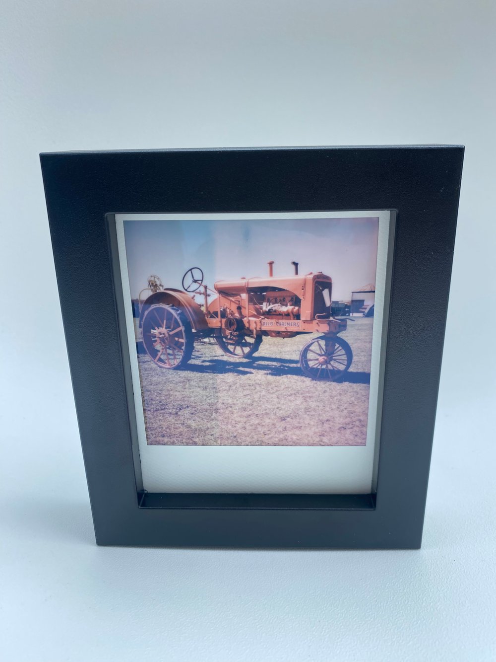 Allis Chalmers Antique Tractor Polaroid by Junior (with Frame)