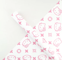 Hello Kitty Lv White Floral Paper 