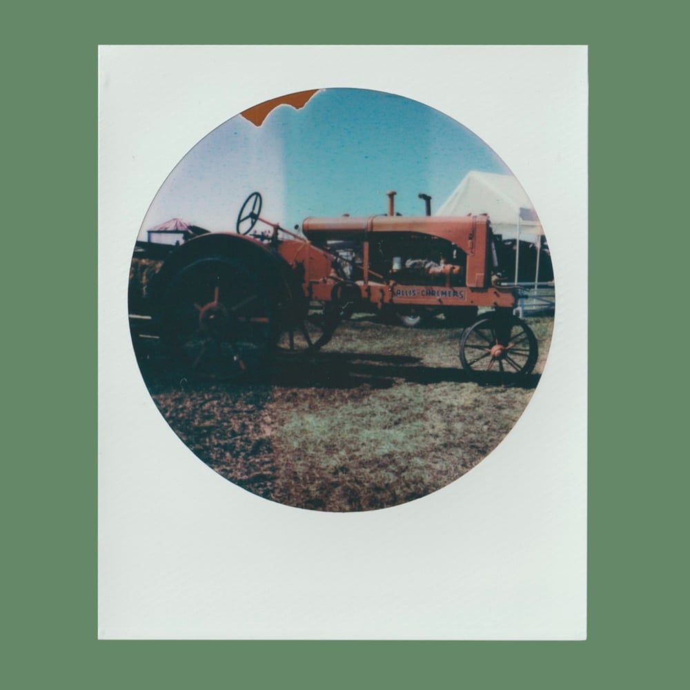 Allis-Chalmers Tractor Polaroid by Junior (with Frame)