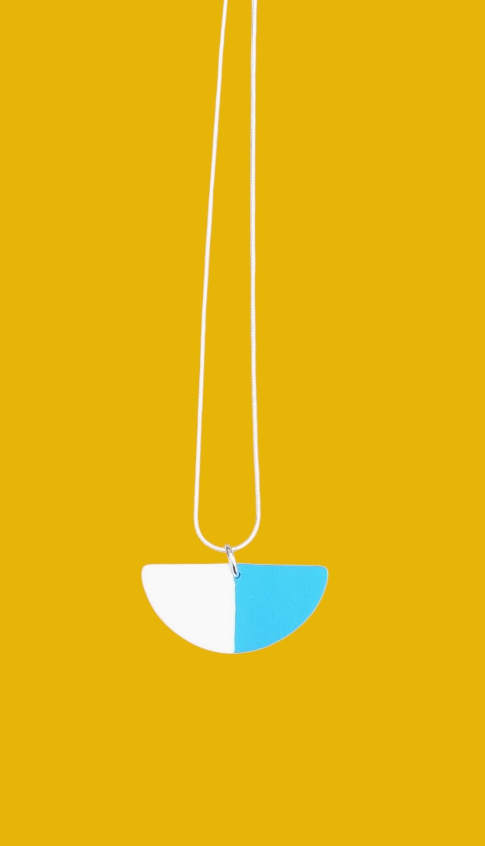 Image of Sky Blue/White Boat Necklace