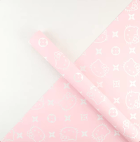 Hello Kitty Lv Pink Floral Paper 
