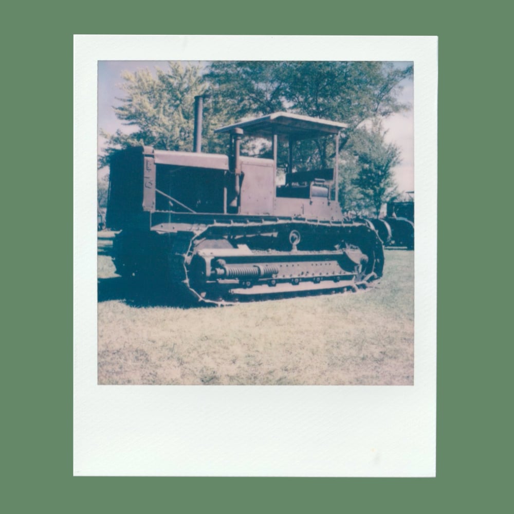 Bulldozer Polaroid by Junior (with Frame)