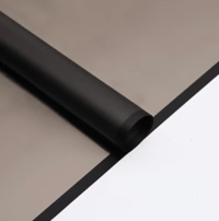 Black Outline Clear Floral Paper 