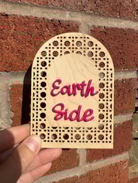 Image 1 of Rattan Arch Birth Announcement Sign