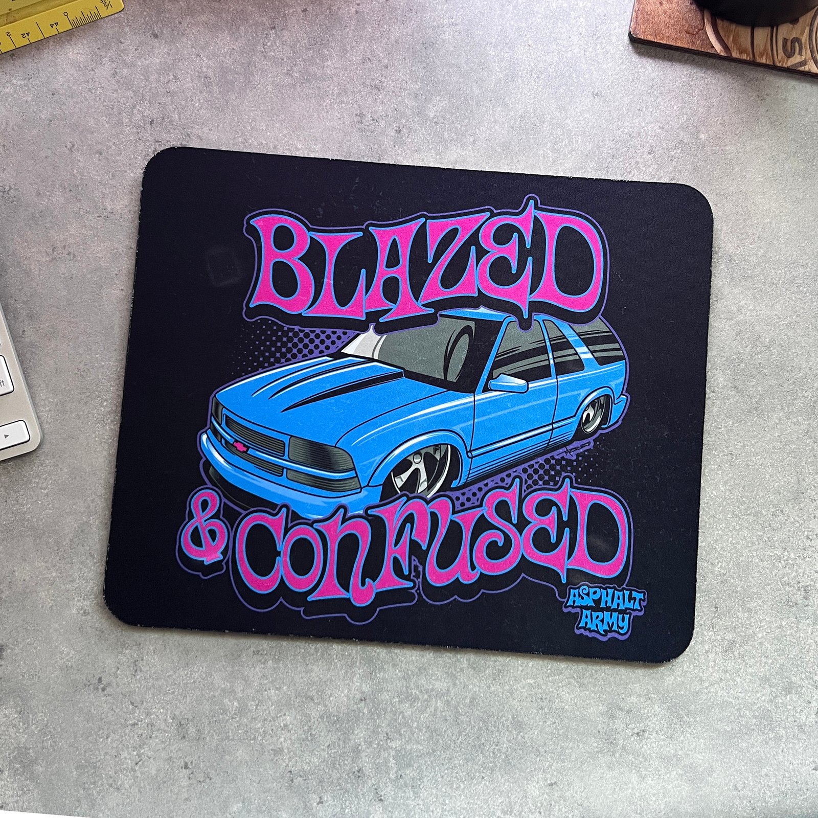 Blazed and Confused Mouse Pad / ASPHALT ARMY