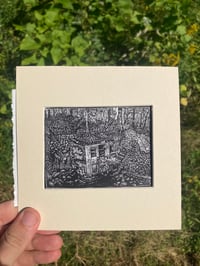 Abandoned Water Treatment Facility, Wadsworth Falls - Wood Engraving Print