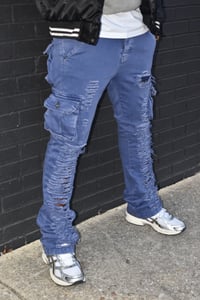 Image 4 of LIMITED EDITION Men’s Stacked Cargo Jeans 