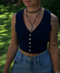 Image 1 of Chula Choker No. 001 // royston turquoise