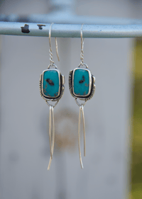 Image 1 of Turquoise + Silver Spurs